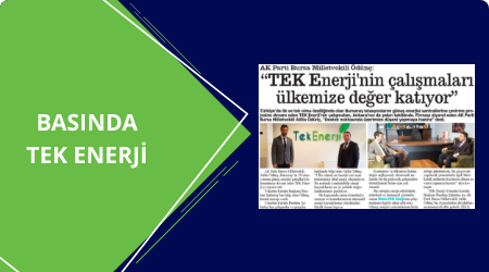 Tek Enerji in the press